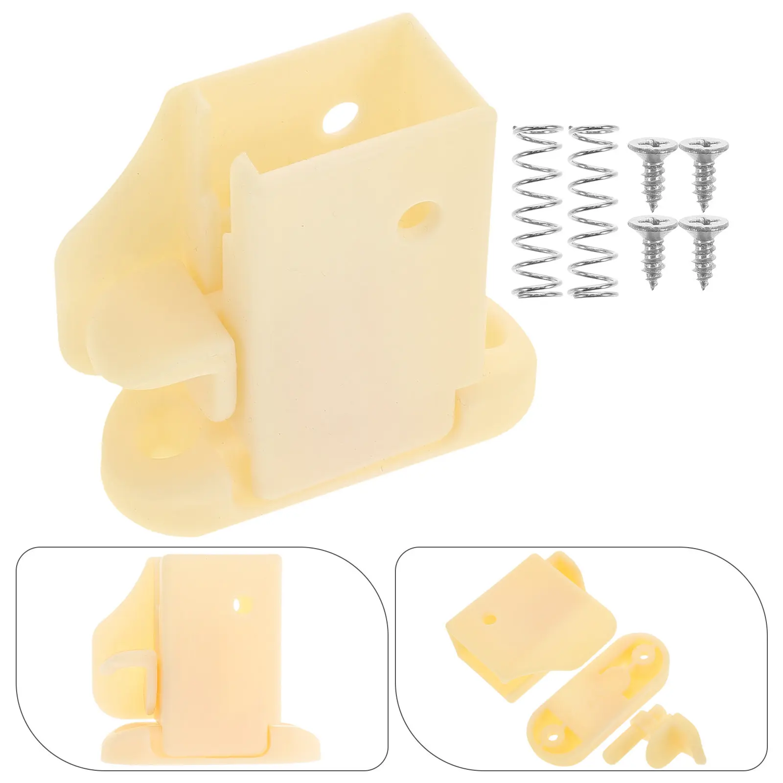 2Pcs Automatic Buckle Baby Cot Guard Bar Accessories Secure Locking Mounting Brackets Replacement Parts for Crib Safety Guard