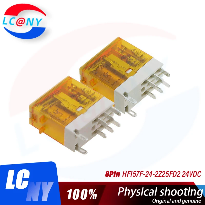 1PCS/Lot Original New Relay HF157F-24-2Z25FD2 HF157F-A220-2Z25FD2 220VAC 24VAC Intermediate Relay