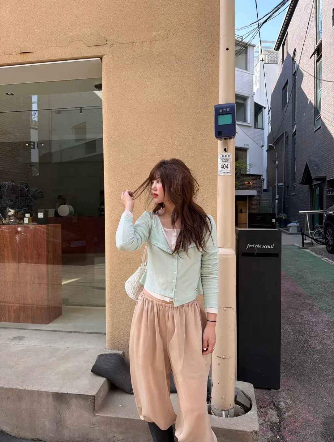 Korean Style Lightweight Knitted Open Cardigan Women's Summer New round Neck Sun Protection Air Conditioning Top