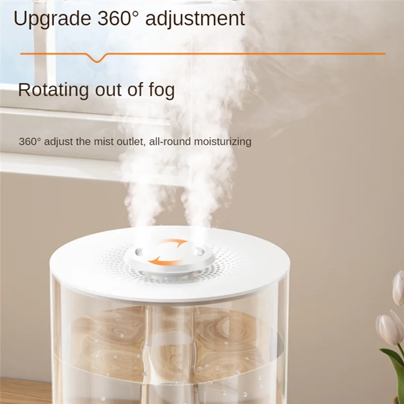 

N09R-Bedroom Humidifiers For Bedroom Top Fill Cool Mist Ultrasonic Humidifiers For Baby, Plants, Nursery, Humidifiers For Room