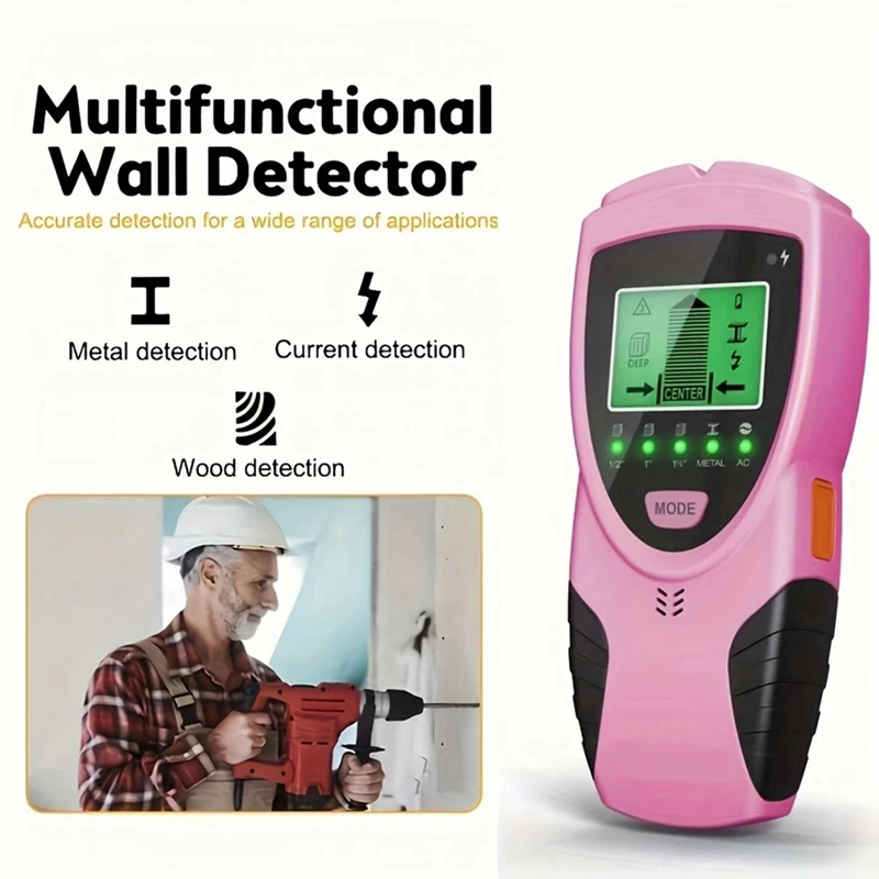 5-In-1 Wall Scanner Wood Current  Edge Center Finding Digital Stud Finder Sensor Wall Multi Function Scanner