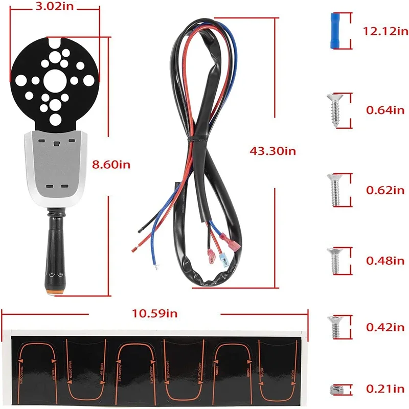 PT1000-1P, PT1000-2P Bezel Control Switch Blinker Trim/Jack Plate Fits for Seastar Hydraulic, Cable, and Tilt Steering