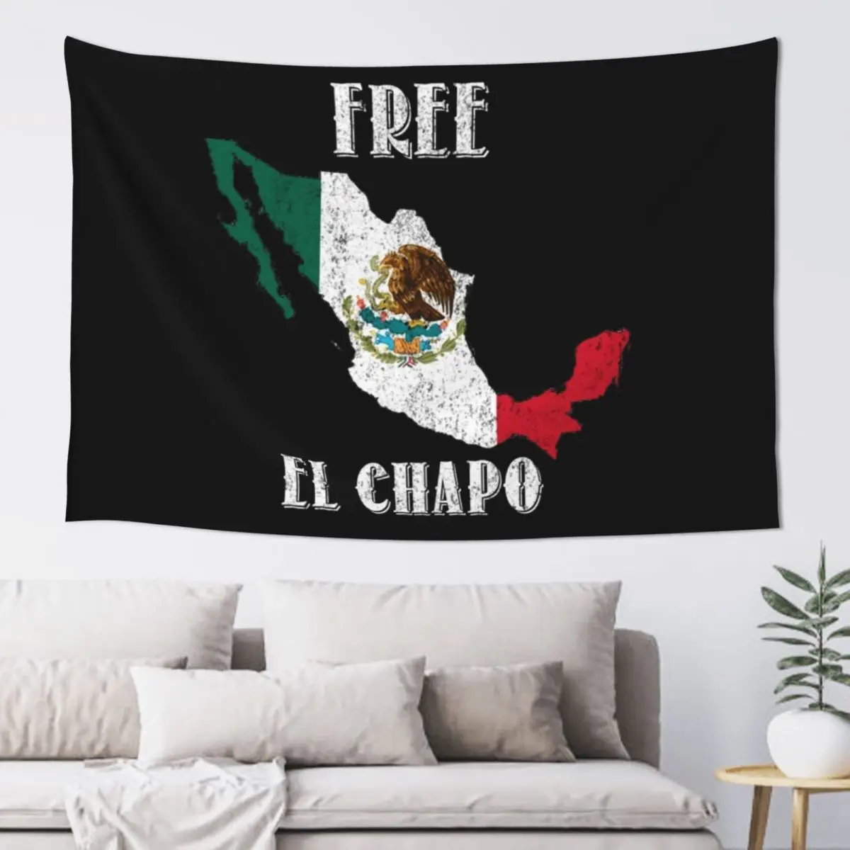 Free El Chapo Tapestry Wall Decorations Kawaii Room Decor Decoration For Bedroom Tapestry