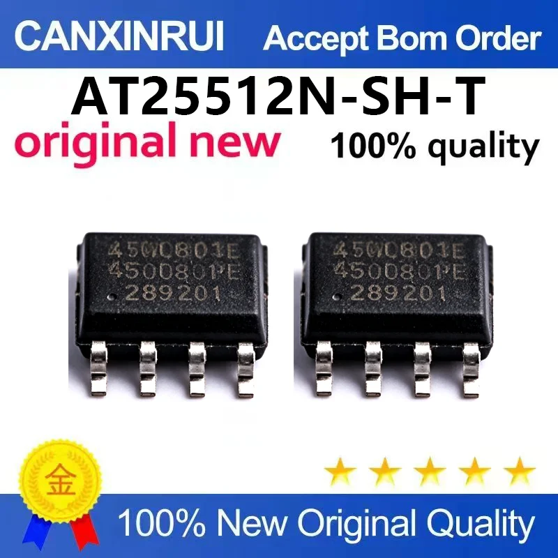 （5pcs-100pcs）AT25512N-SH-T original brand new SOIC-8 memory IC memory chip with single AT25512N-SH-B