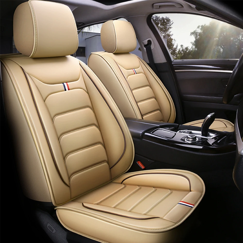 Leather Car Seat Cover for Ford Focus mk2 mk3 2 3 mk1 Fiesta mk7 Mondeo mk4 Kuga Ranger Fusion Interior Accessories Vehicle Part