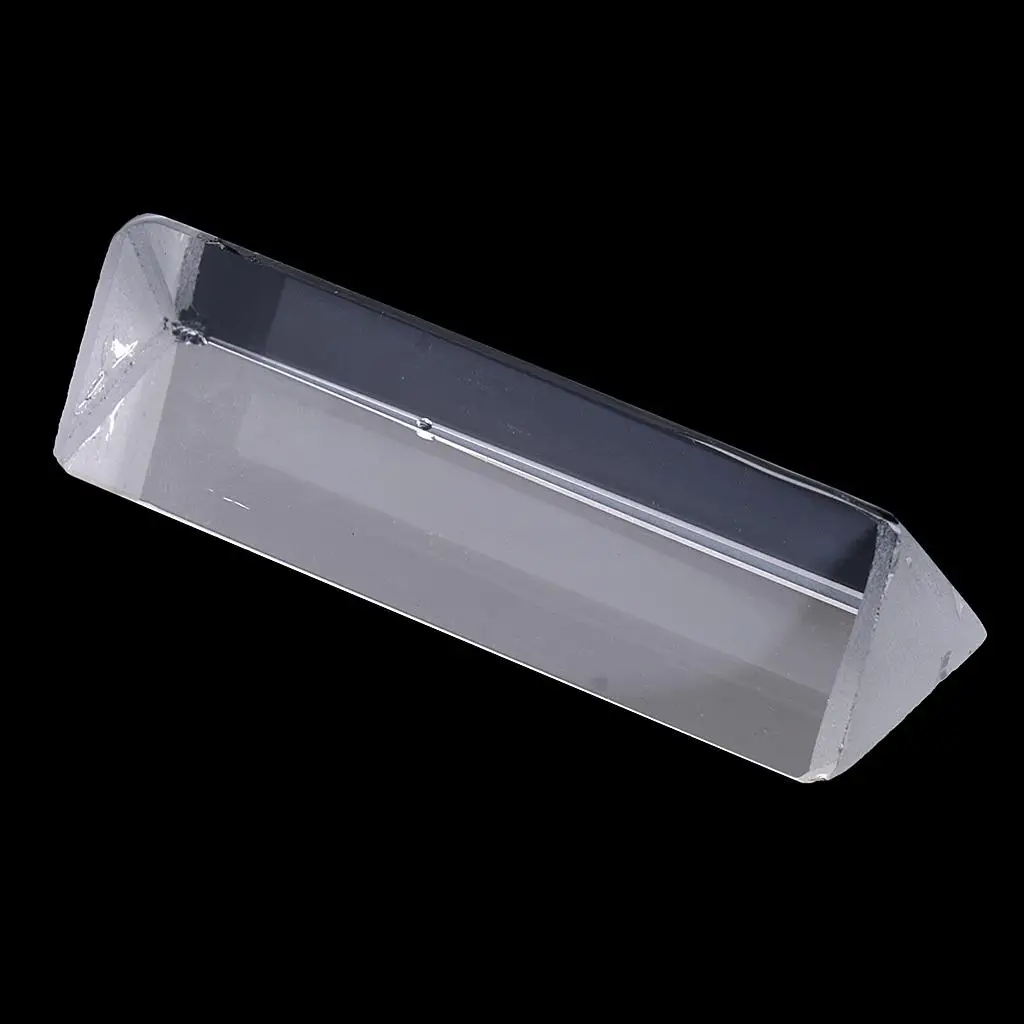 Glass Prism Triple Triangle Optical Science Physics Spectroscopy Education Research Tool for Children Learning