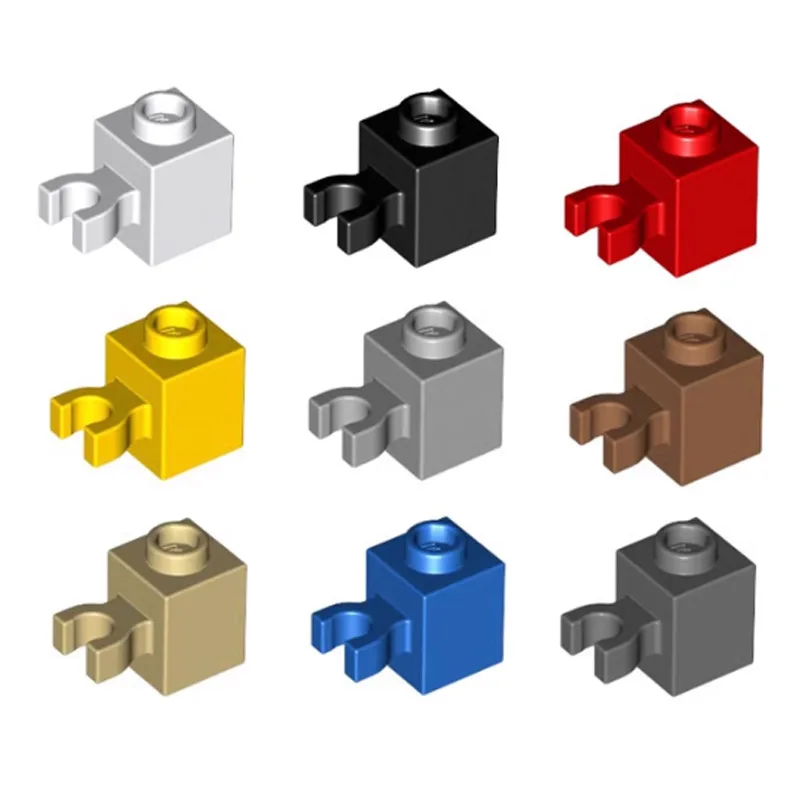 [102Pcs]【50g】60475 MOC30241 1x1 Brick With Connecting Horizontal Clamp