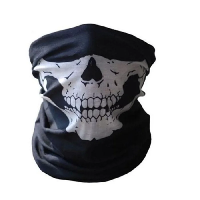 

GG Outdoor Motorcycle Training Mask Cool Skull Bike Scarf Mask Bandana Motor Bike Sport Scarf Neck Warmer Winter Halloween