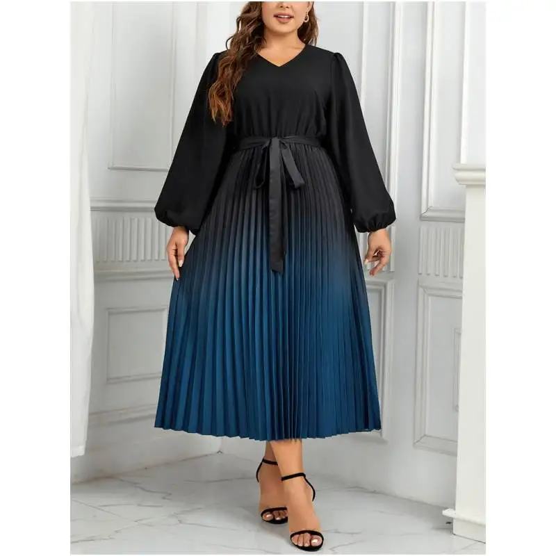 

Женские повседневные юбки больших размеров, женское платье с поясом, платье большого размера, модная одежда больших размеров, зимняя коллекция