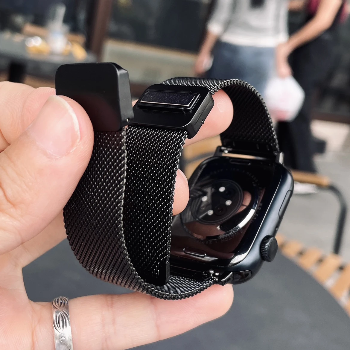 Ремешок из нержавеющей стали для Apple Watch 9 8 7 41 мм 45 мм 6 5 4 3 38 42 мм 49 мм, ультрамиланский браслет для iwatch SE 40 44 мм