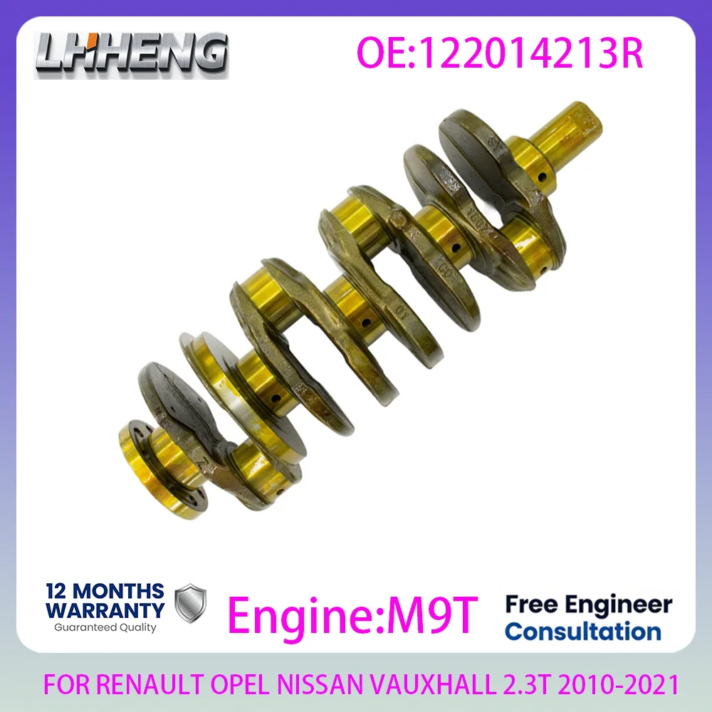 M9T Engine crankshaft For RENAULT MASTER VAUXHALL MOVANO OPEL MOVANO NISSAN NV400 2.3L 2.3 L T L4 Diesel 2010-2021 122013973R