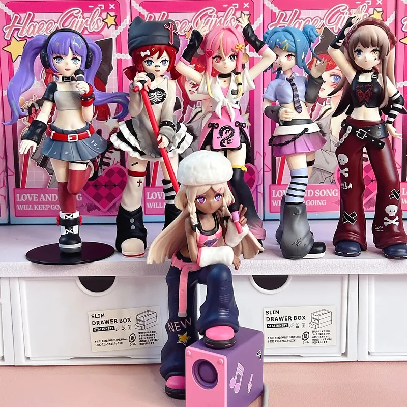 Süße Haee Girls Love And Song Will Keep Going Series Blind Box Cool And Sweet Ladies Surprise Box Collection Models Puppenspielzeug