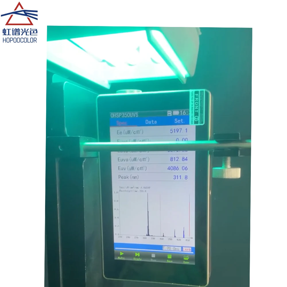 

High Accuracy UV Spectrometer 200-450nm UV Sensor Tester OHSP350UVS For 311nm Irradiance test