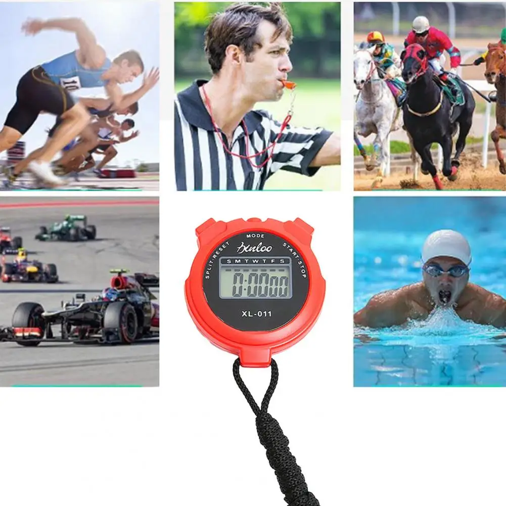 ساعة توقيت رقمية مقاومة للماء بحجم صغير، عملية بسيطة، بدون ساعة ولا تاريخ، ساعة توقيت صامتة، أجهزة كرونوغراف