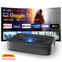 Wupro G3 UST Triple Laser Projector 4k Google TV 650 ANSI Lumens Auto Focus WiFi Ultra Short Throw Projectors For Home Cinema