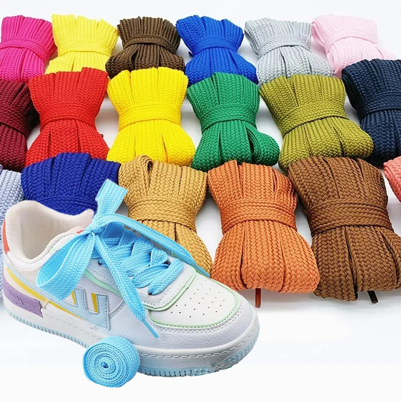 1 paar Neue Casual Turnschuhe Klassische Schnürsenkel Modische Baumwolle Seil Flache Schnürsenkel Männer Frauen Mode Schuhe Zubehör