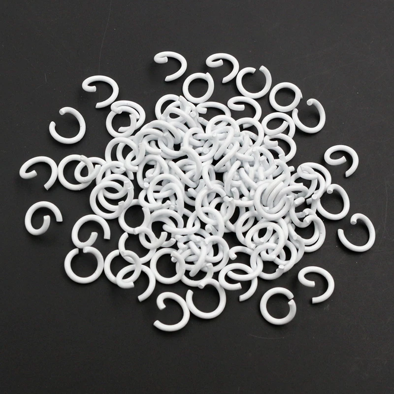 200pcs 6/8/10mm Colorful Metal Open Jump Rings for Necklace Chains Split Rings DIY Jewelry Making Accessories Findings Supplies image 3