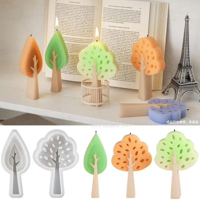3D Tree Candle Silicone Mold Diy Handmade Aromatherapy Gypsum Resin Soap Mold Home Handicraft Making Tool