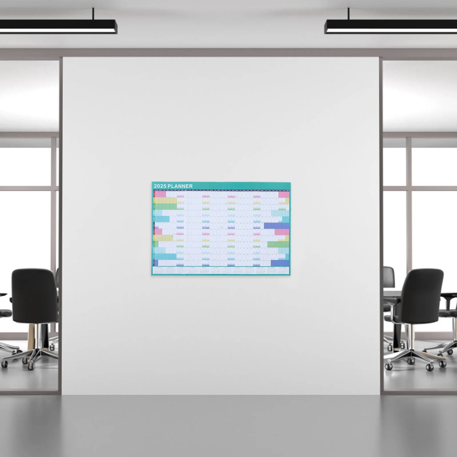 1 set 1 Set Large 2025 Wall Calendar Erasable Monthly Planner Minimalist Paper Hanging Calendar For Office School Home Family