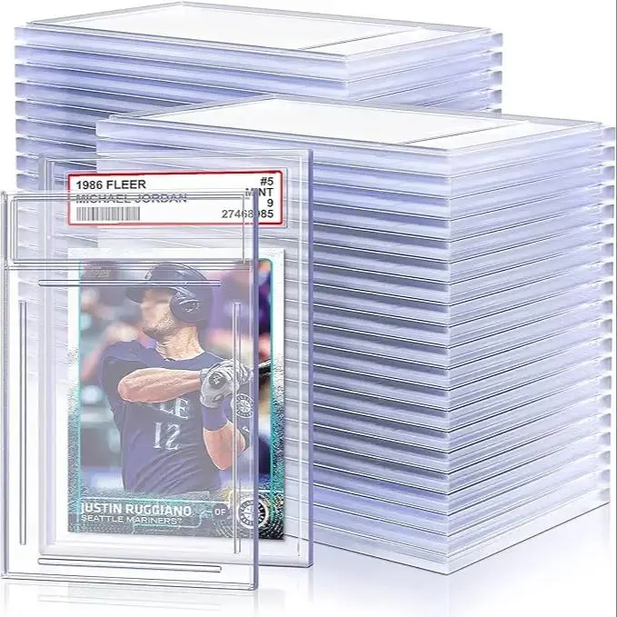 35PT PSA Graded Card Slab with Buckle, Removeable Trading Card Holder, UV Protection