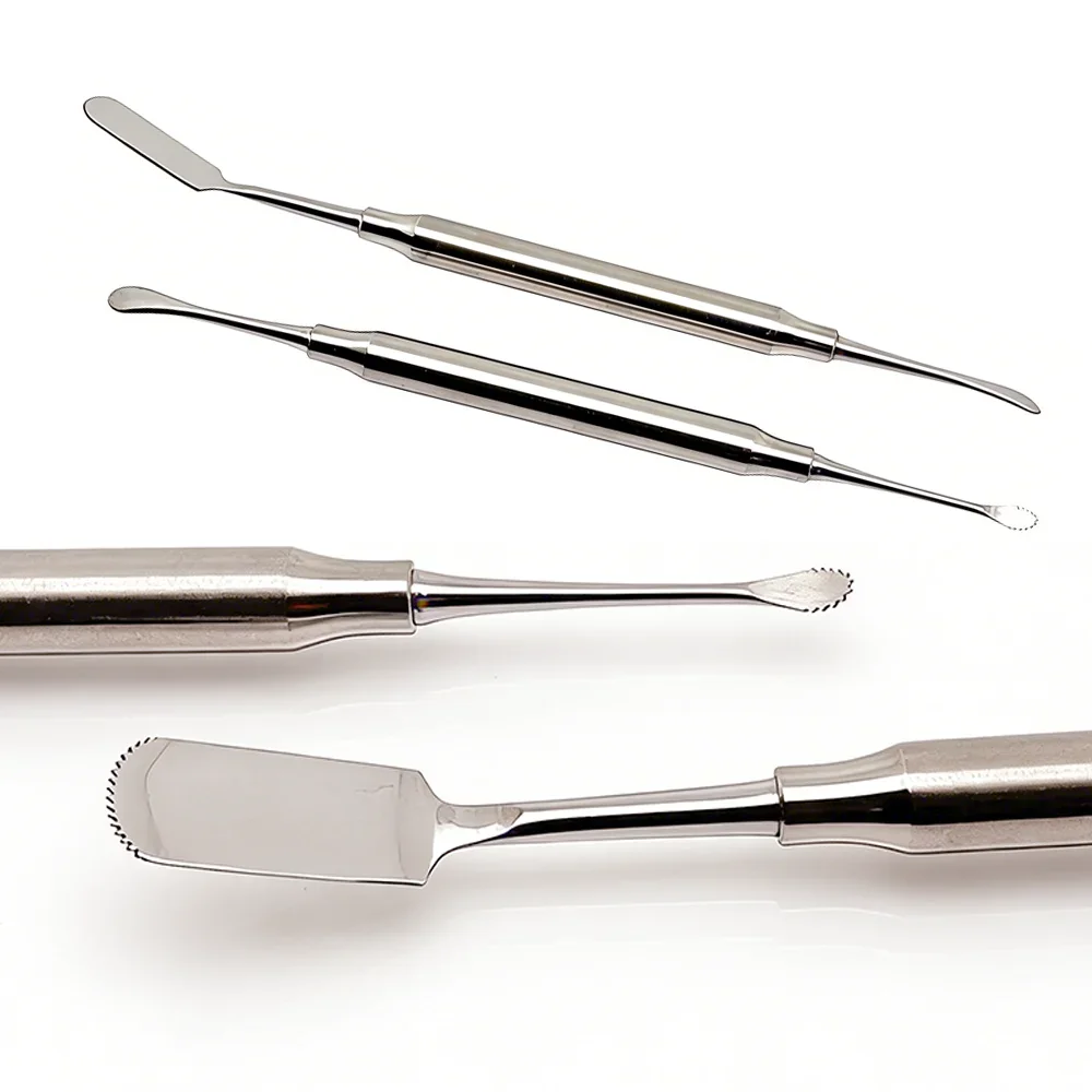 

Стоматологический периостальный элеватор с зубчатым концом, ретрактор для имплантатов, инструмент для отведения и разделения тканей