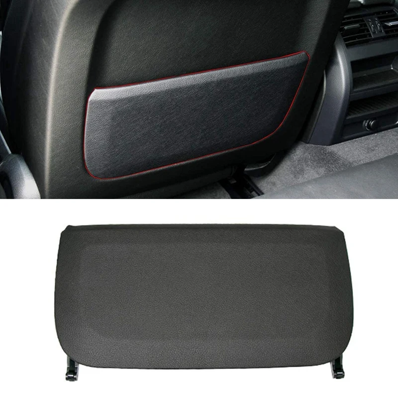 Seat Backrest Pocket Cover Leather Seat Back Storage Pocket Panel Cover For-BMW 5/7 Series F10 F11 F07 F01 F02 Black