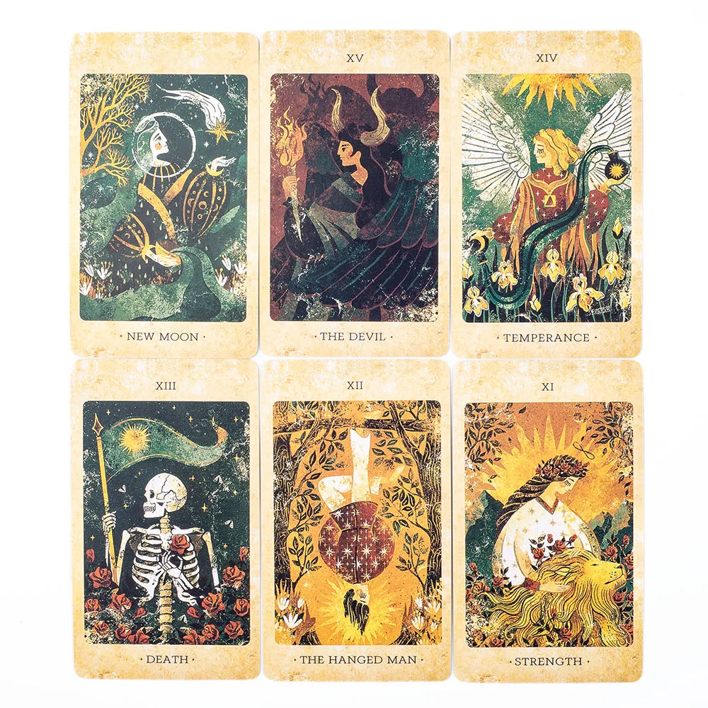 The Solar Kingdom Tarot Deck 78 Card Oracle Set English Visions Divination Edition Deck Board Playing Games 10.4x6.1cm