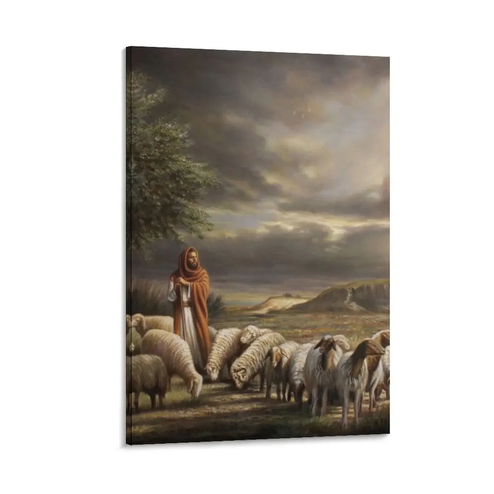 

Shepherd with Flock Canvas Painting large paintings modern living room decoration anime poster aesthetic room decoration