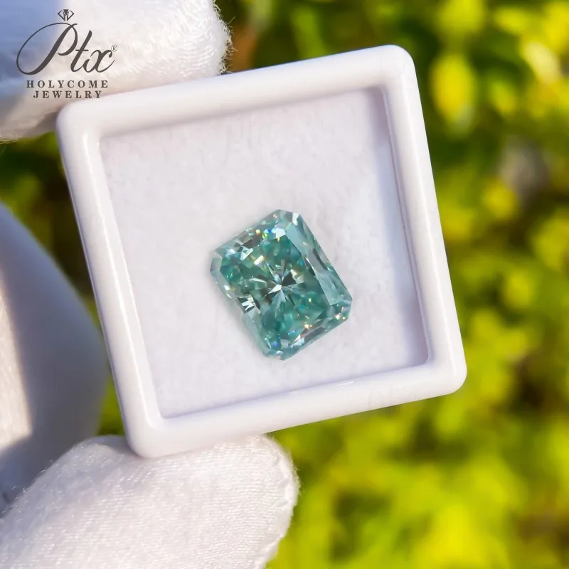100% Moissanit-Diamant, Radiant-Schliff, 0,3-10 Karat, DIY-Ring, Halskette, Ohrringe, Hauptmaterialien, Großhandel, Perlen in Primärfarben – Detail 16