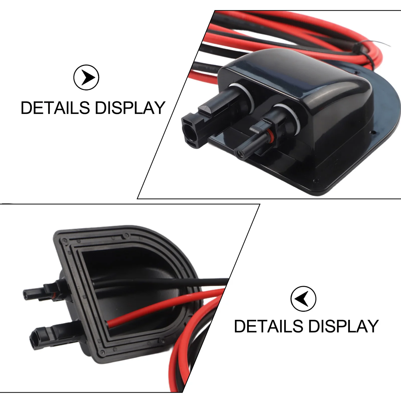 Solar Cable Entry Gland with 2 Meter Extension Cord for Solar Power Systems on RV Boat Camper with Weatherproof Design