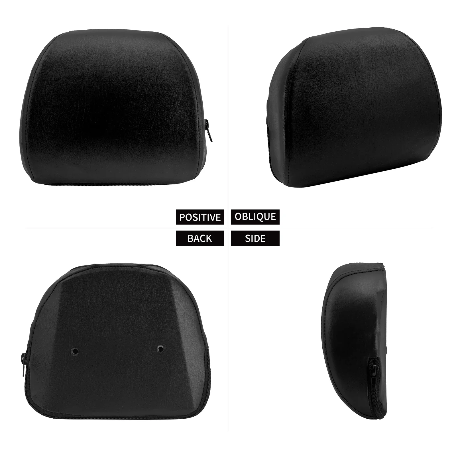 Cojín de respaldo de pasajero para Harley Sportster Iron XL883 1200 48 72, asiento de barra trasero de motocicleta súper bajo, negro 04-24