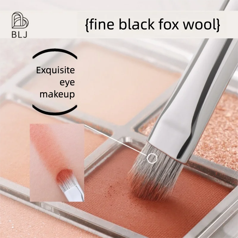 Blj Marked Ebony Eye Detail Small Eyeshadow Animal Hair Eyeliner Color Application Blending Brush Ht16