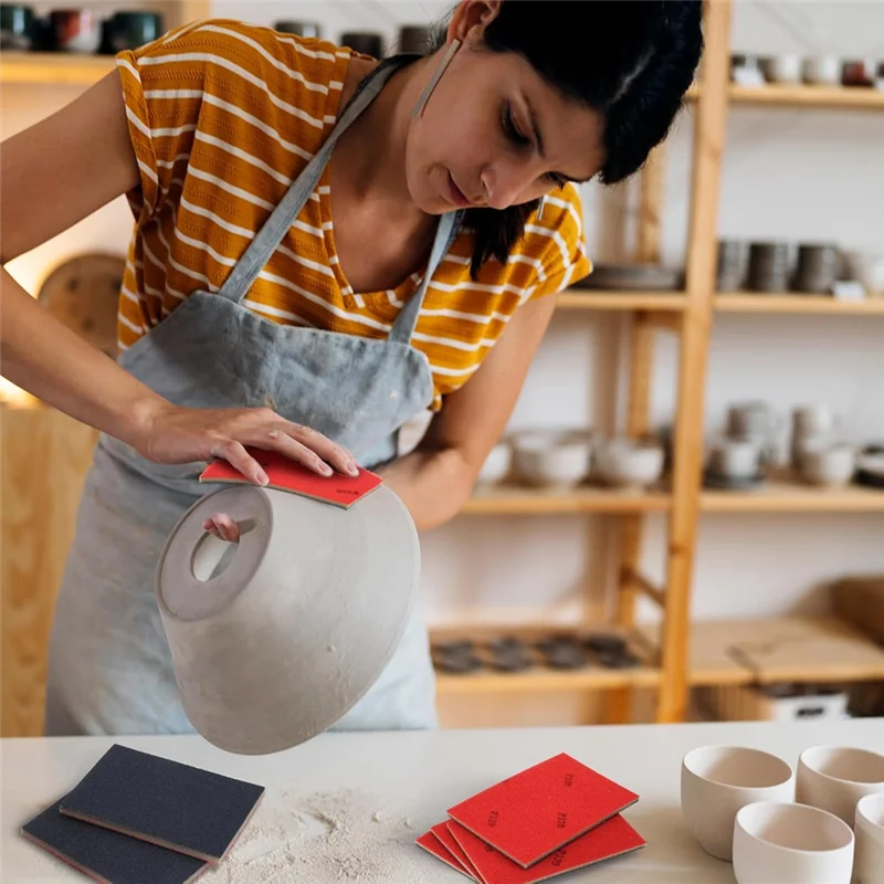 

A76X-ультратонкие шлифовальные подушечки, 28 шт., шлифовальный блок из мягкой пены, губчатая наждачная бумага для влажной и сухой шлифовки с зернистостью 180-3000