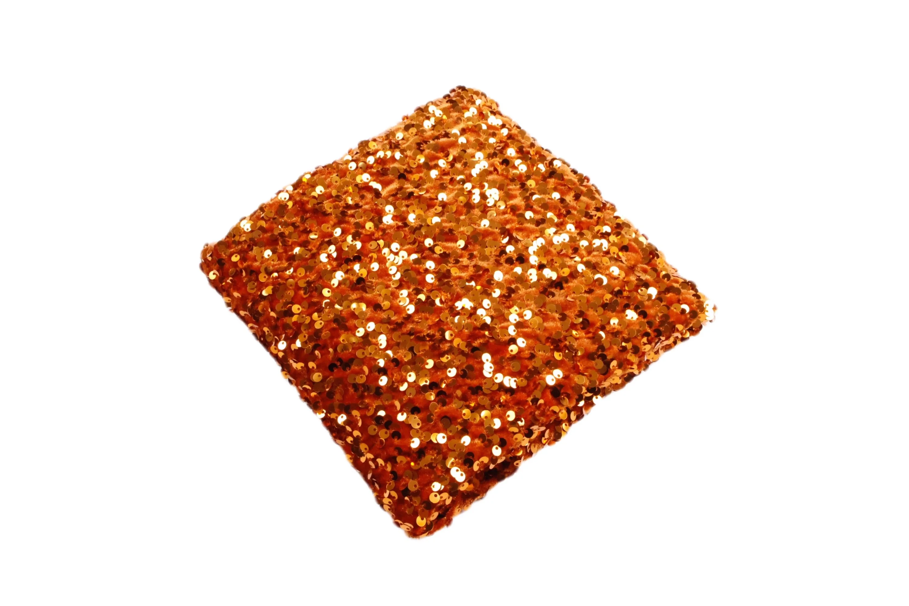 Ярко-оранжевая эластичная глянцевая драпировка с блестками и вышивкой, бархатная ткань, шитье платья, праздничное платье, дизайнерская ткань «сделай сам»