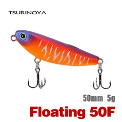 TSURINOYA 50F Top Water Floating Pencil 50mm 5g DW62 Fishing Lure Artificial Hard Baits Bass Pike Trout Wobbler Fishing Tackle