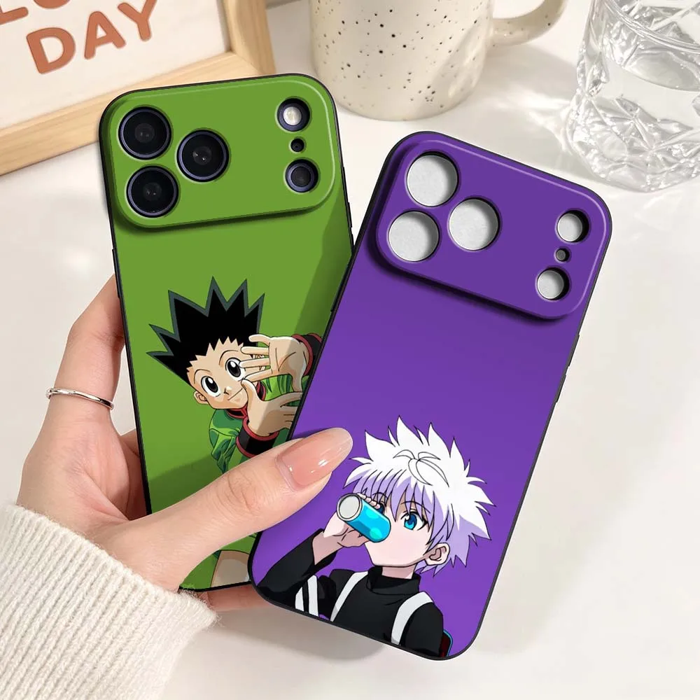 Anime Hunter x Hunter Comics Phone Case For Apple iPhone 17 Air 16 16e 15 14 13 12 11 XS Pro Max Plus Black Soft Cover