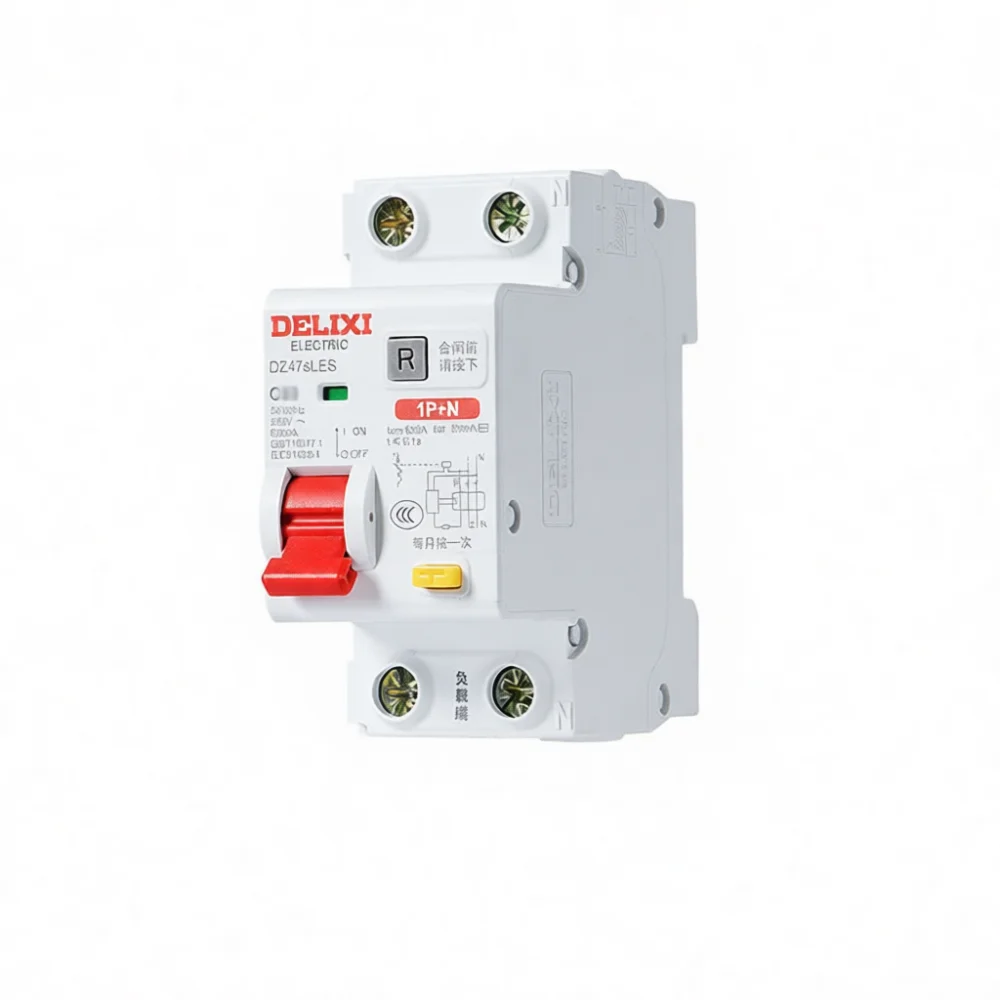 For Delixi DZ47SLES Compact Circuit Breaker Residual Current Protector Miniature Switch For Power Grid Safety Distribution Box