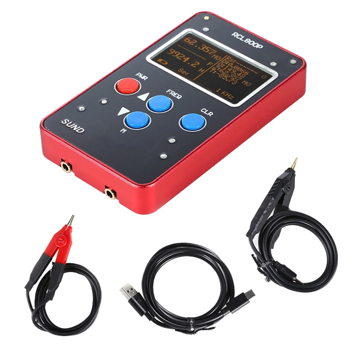 

Digital Bridge Handheld RCL800P Mini Slim Precision Digital Resistance Capacitance Inductance Meter ESR Meter