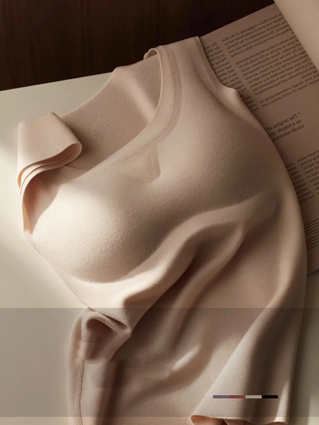 Warm Thermal Underwear Vest Women's Autumn Winter Seamless Beautiful Back Bra Integrated Chest Pad Base Shirt