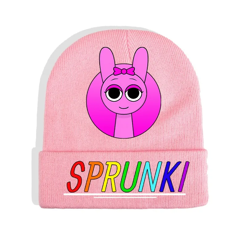 Sprunki Strickmütze für Kinder, Anime-Cartoon, niedliche Strickmütze, Jungen und Mädchen, Winter, warme Windschutzmütze, Baby, Kinder, Hip-Hop-Kappen, Geschenke