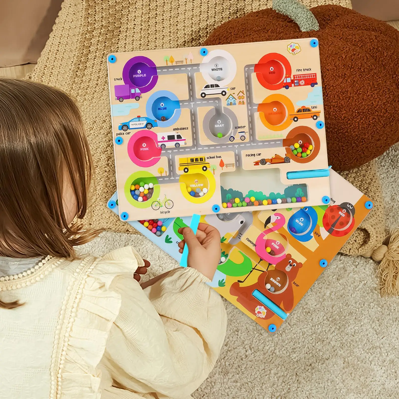 Magnetic Maze Magnetic Maze Puzzle Board Learning Games STEM Matching Game Educational Toys Preschool Learning Activities For