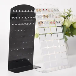 Portátil Jóias Display Rack, Brincos, Studs, Colar Stand, Titular, Organizador de Moda, 48, 72 Buracos, 1-4Pcs