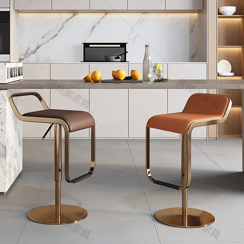 Design minimalista banqueta de bar dobrável lounge industrial metal banqueta moderna portátil yemek sandalyeleri móveis de luxo