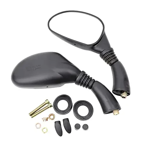 

Motorcycle Rearview Mirrors Convex HD Glass with Mounting Screws Fit for Chinese GY6 Scooter Mopeds Jonway 50cc 150cc