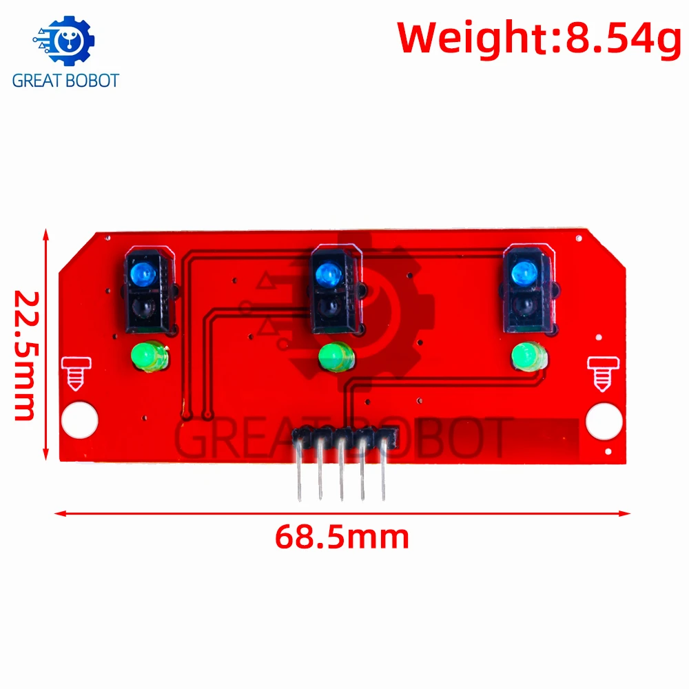 3‑5‑Channel TCRT5000 Infrared Reflective Sensor Module Line Tracking Obstacle Avoidance Board for DIY Smart Robot Vehicle