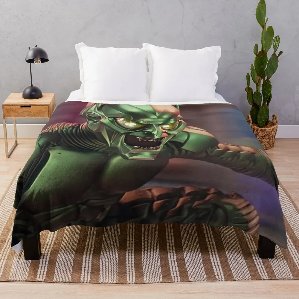 green goblin Throw Blanket Single Luxury Brand Moving Travel Blankets