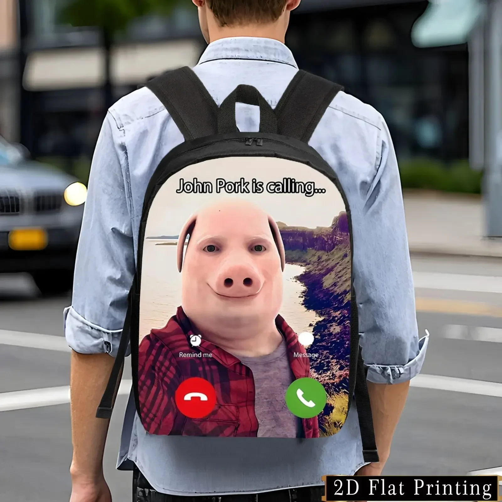 Custom Stylish And Quirky Backpack Simple Fashionable Unisex Design, Lightweight LargeCapacity Bag With Adjustable Straps