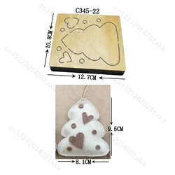 New Christmas, tree, bag, card Wooden die Scrapbooking C-345-22 Cutting Dies