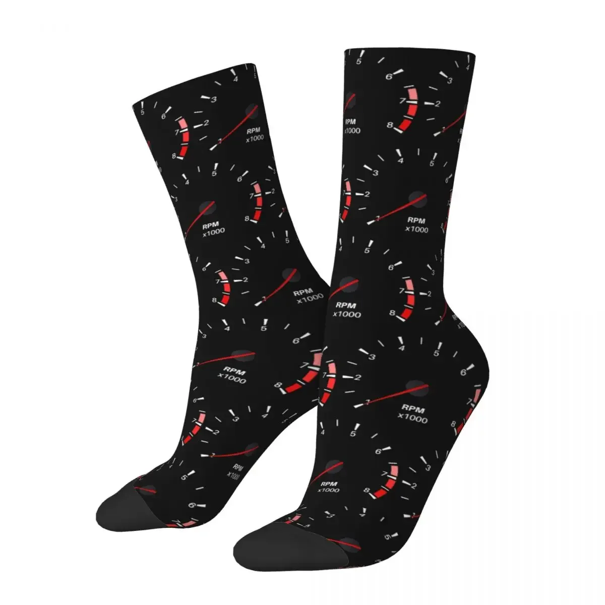 Speedometer - Tachometer (Version II) Socks Sweat Absorbing Stockings All Season Long Socks for Man's Woman's Birthday Present