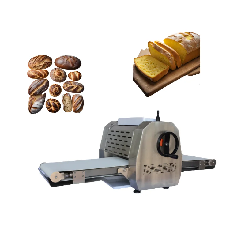 

High Quality Electric Power 220v Pizza Table Top 520mm Dough Sheeter Dough Sheeter Laminator Dough Flatter Sheeter